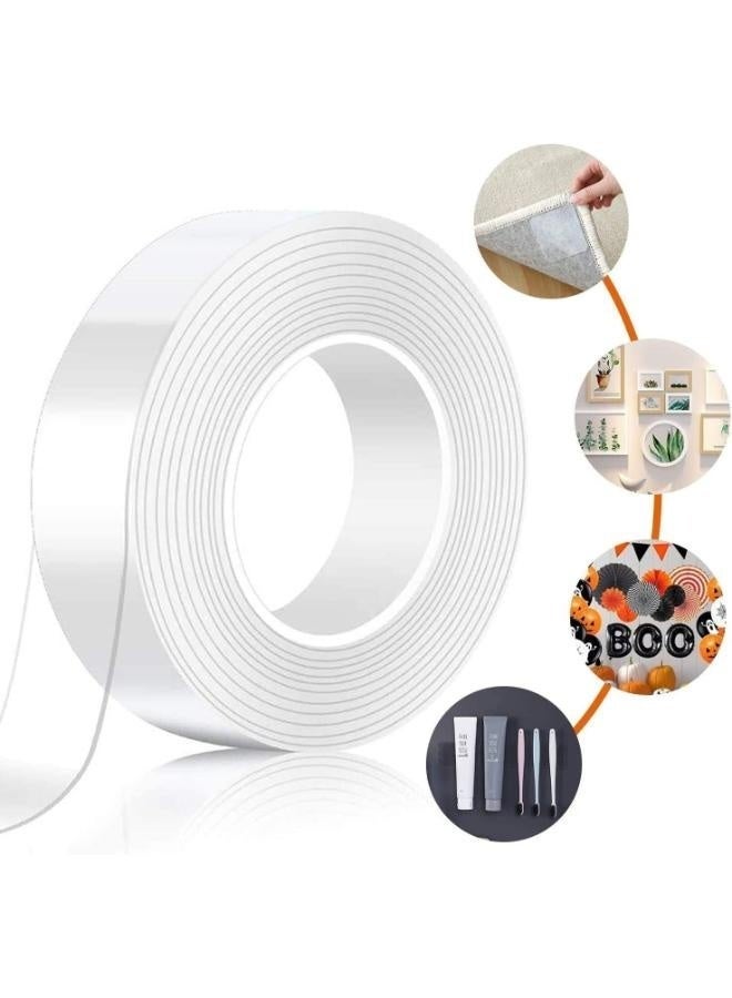 Micro Nano Double-Sided Tape 2.4cm x 3m - Magic, Transparent & Washable - Image 1